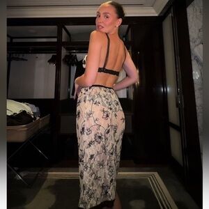 Zara embroidered 2 piece set viral